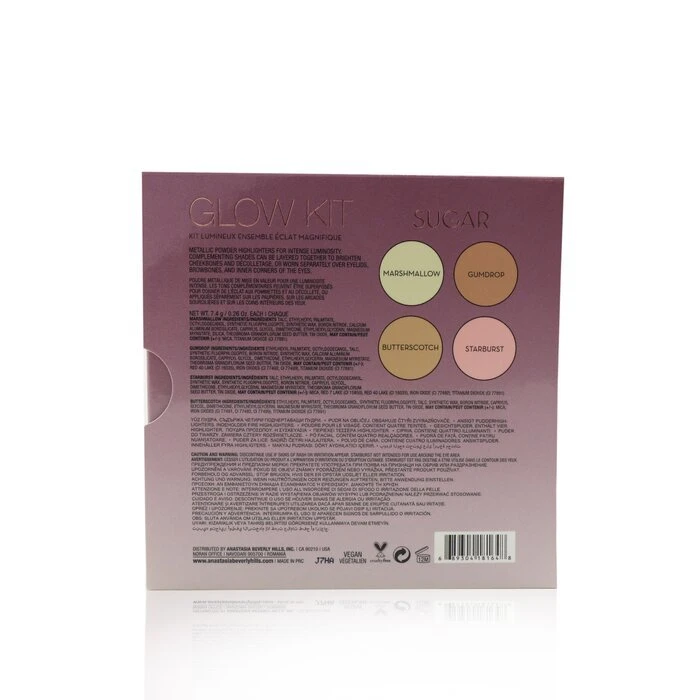 Anastasia Beverly Hills Glow Kit (4x Highlighter) - # Sugar 29.6g 5 Anastasia Beverly Hills Glow Kit (4x Highlighter) - # Sugar 29.6g - Image 3